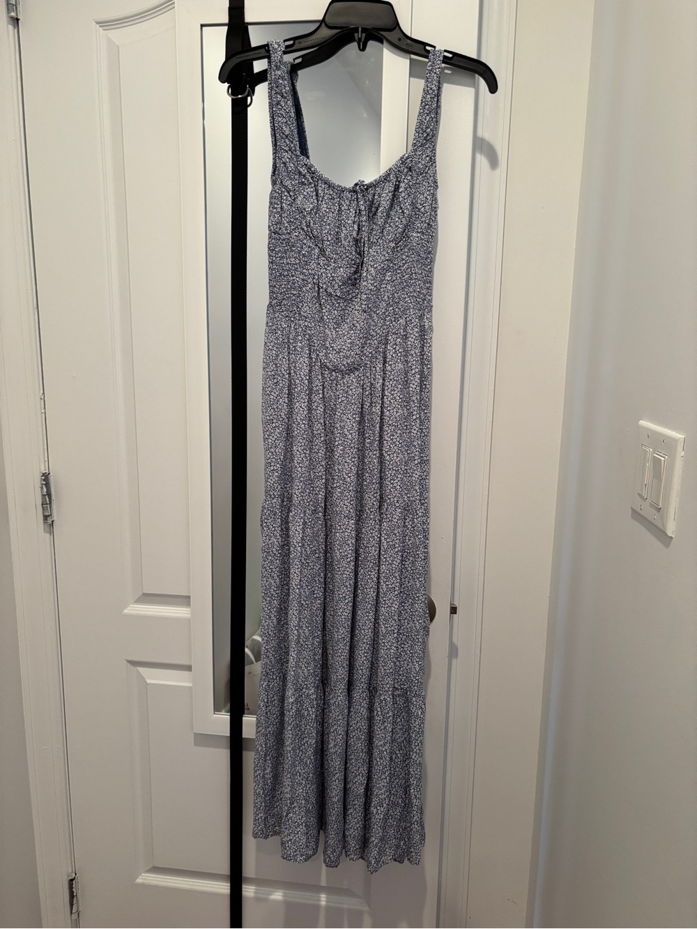 American Eagle Outfitters Light Blue Floral Maxi Dress